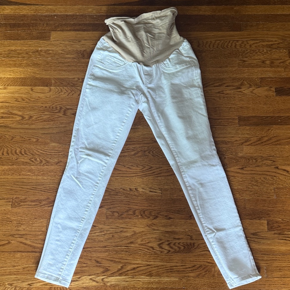 Jessica Simpson Maternity White Jeans